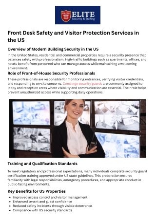 Why US Buildings Are Rethinking Front Desk Security