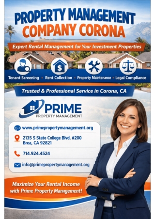 PROPERTY MANAGEMENT COMPANY CORONA – Professional Rental Management You Can Trust