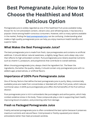 Best Pomegranate Juice How to Choose the Healthiest and Most Delicious Option (1)