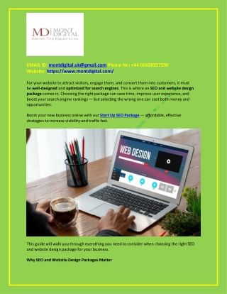 The Ultimate Guide to Choosing the Right SEO and Website Design Package for Your Business