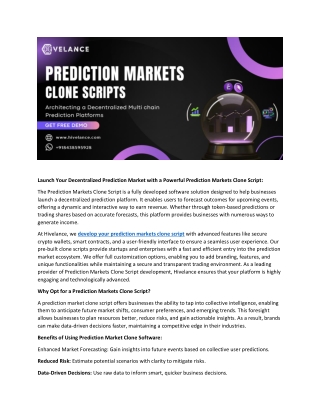 Prediction Markets Clone Script - Prediction Market Development Using Polkadot