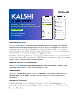 Kalshi Clone Script: A Secure and Scalable Solution for Prediction Platforms