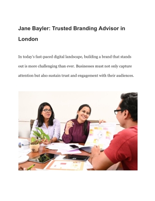 Jane Bayler_ Trusted Branding Advisor in London