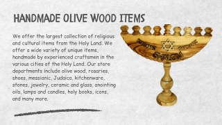 Handmade Olive Wood Items