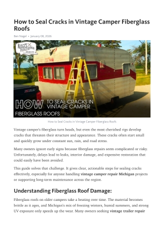 Your Michigan Vintage Camper's Fiberglass Roof Repair Tips