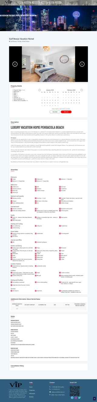 Pensacola Florida Vacation Home