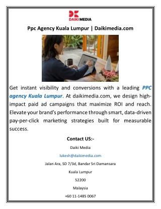 Ppc Agency Kuala Lumpur Daikimedia