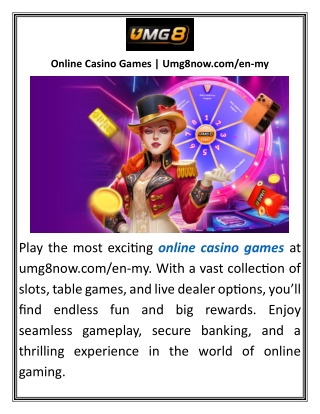 Online Casino Games Umg8now.comen-my