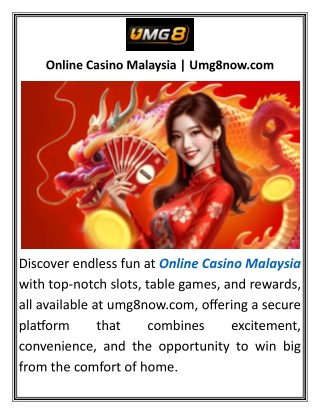 Online Casino Malaysia Umg8now