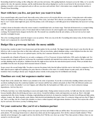 What Every Homeowner Should Know Before a Remodel: Advice from Phoenix Home Remo