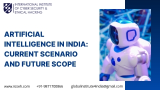 Artificial Intelligence in India Current Scenario and Future Scope