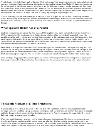 Just how to Select the Best Home Painters Near Me in Ypsilanti