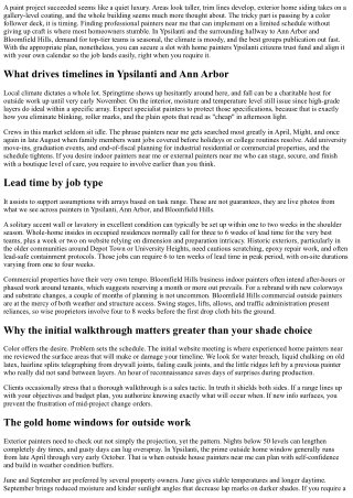 Painters Near Me in Ypsilanti: Arranging Your Project Right