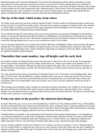 Trains to Stansted Airport from London: Timetables, Fares, and Hacks