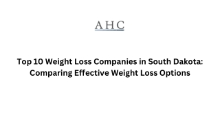 Top 10 Weight Loss Companies in South Dakota Comparing Effective Weight Loss Options