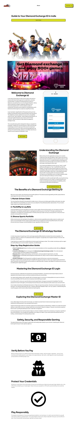 Get Diamond Exchange ID for Secure Sports Trading Today