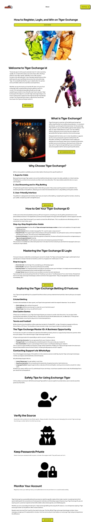 Get Tiger Exchange ID for Premium Sports Betting Experience
