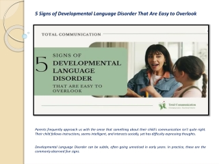 5 Signs of Developmental Language Disorder That Are Easy to Overlook