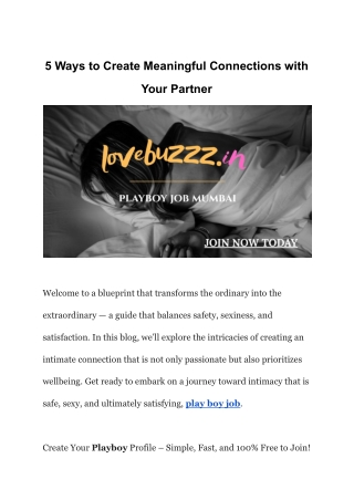 5 Ways to Create Meaningful Connections with Your Partner (2)