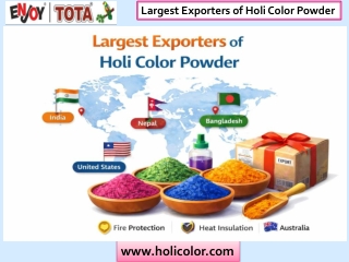 Largest Exporters of Holi Color Powder