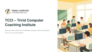 TCCI - Tririd Computer Coaching Institute -- Enroll Now