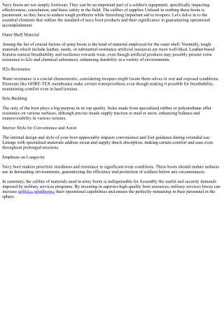 Boot Material Optimization: Strategies for Superiority