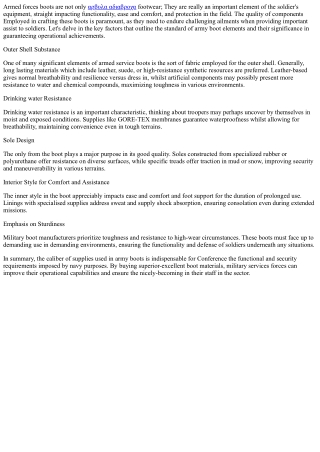 Boot Material Evolution: From Tradition to Innovation