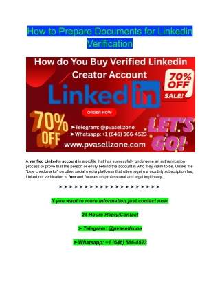 How to Prepare Documents for Linkedin Verification