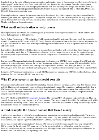 Email Authentication Mastery: IT Cybersecurity Services with SPF, DKIM, DMARC