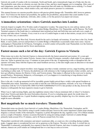 How Do You Get to Gatwick Airport from London? Fastest and Cheapest Ways