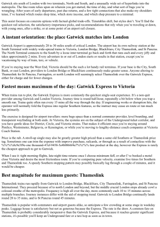 How Do You Get to Gatwick Airport from London? Fastest and Cheapest Ways