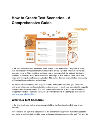 How to Create Test Scenarios - A Comprehensive Guide
