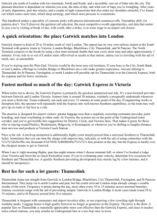 How Do You Get to Gatwick Airport from London? Fastest and Cheapest Ways