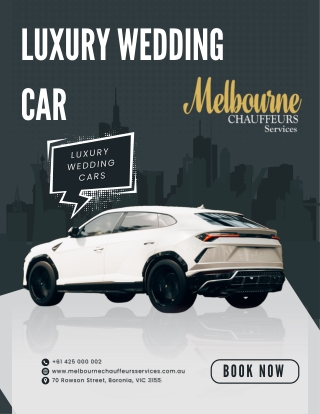 Luxury Wedding Cars by Melbourne Chauffeurs Services