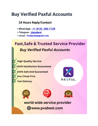 How To Buy Verified Paxful Accounts 2026