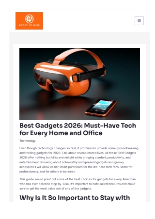 Best Gadgets 2026