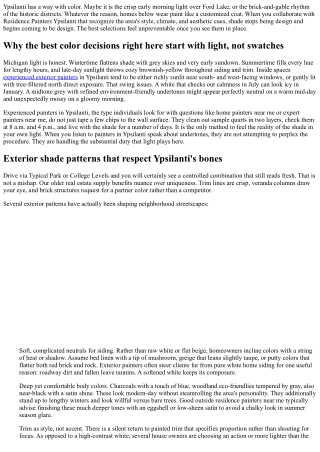 Home Painters Ypsilanti: Shade Trends Forming Regional Residences