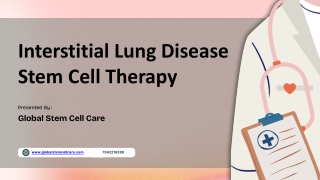Interstitial Lung Disease Stem Cell Therapy