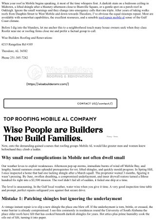 Avoid These 9 Common Roof Repair Mistakes: Tips from Roofing Companies in Mobile