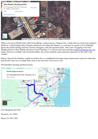 Avoid These nine Common Roof Repair Mistakes: Tips from Roofing Companies in Mob