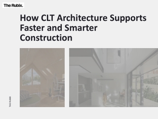 How CLT Architecture Supports Faster and Smarter Construction