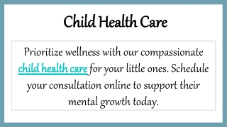 Child Health Care