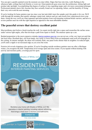 Specialist Painters Near Me: Avoid These Usual Paint Blunders