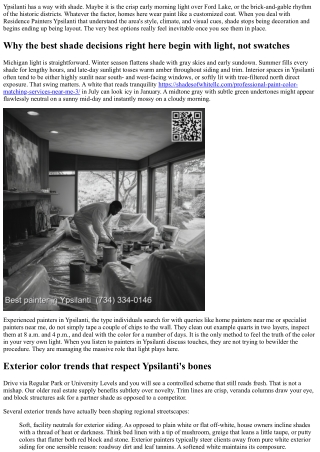 Residence Painters Ypsilanti: Shade Trends Shaping Regional Homes