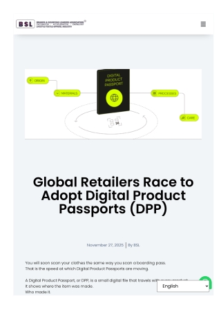 Global Retailers Race to Adopt Digital Product Passports (DPP)
