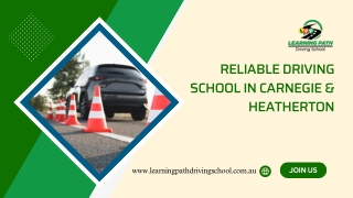 Reliable Driving School in Carnegie & Heatherton