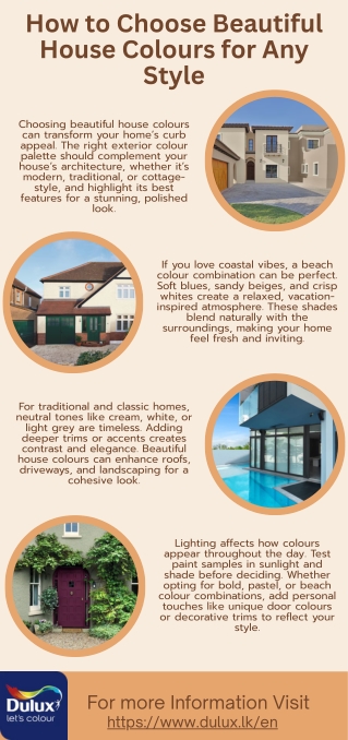 How to Choose Beautiful House Colours for Any Style