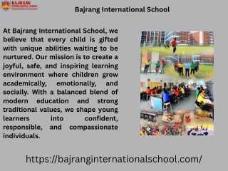 Best School for Kids & Best Pre School in Greater Noida West – Bajrang Internati