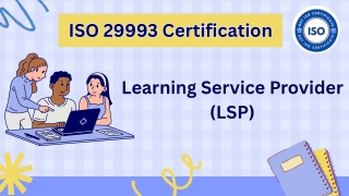 ISO 29993 Certification for Learning Service Providers