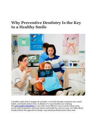Preventive Dentistry Bristol CT